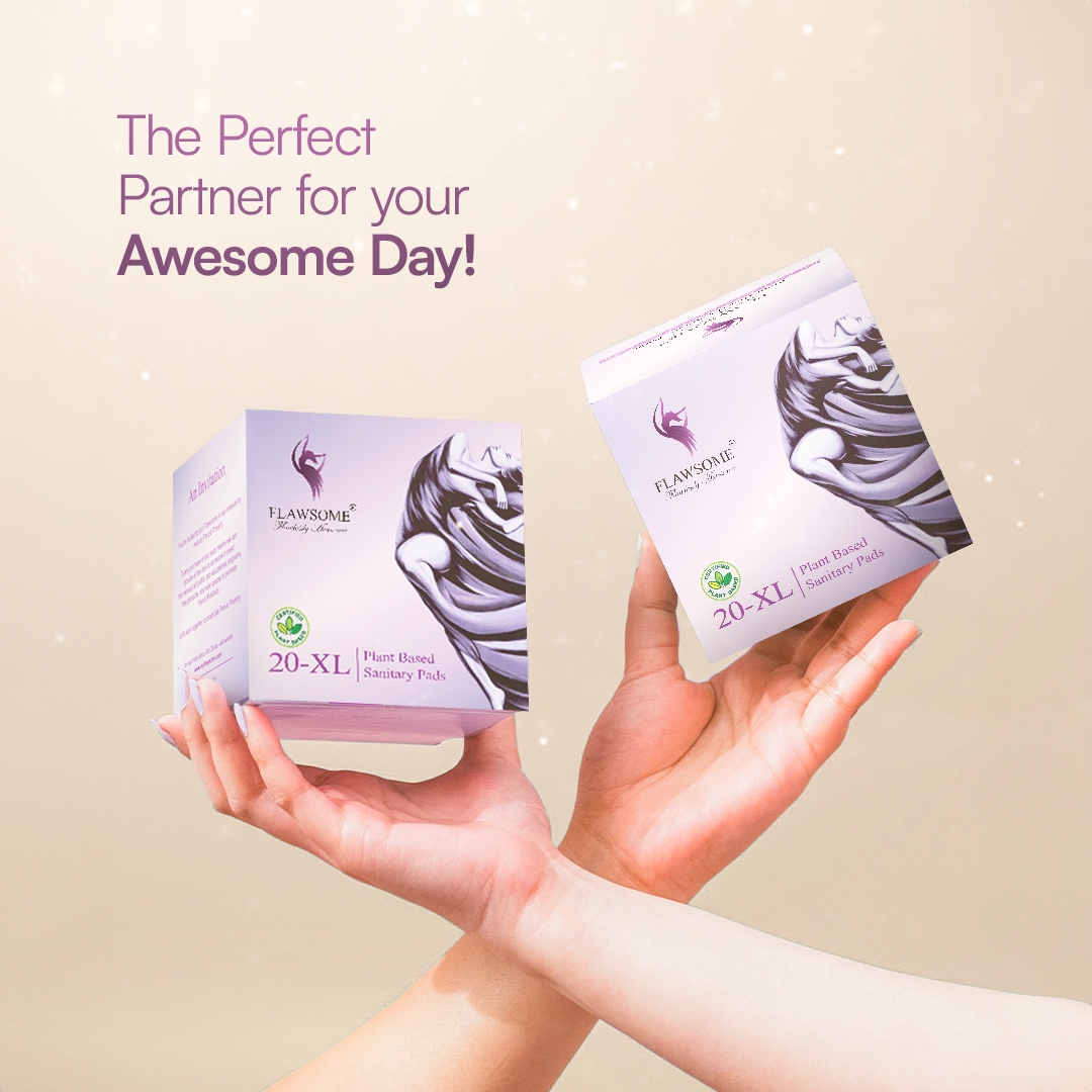Flawsome - Plant Based Sensitive Sanitary Pads (Pack of 10)