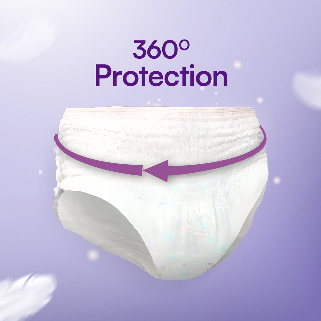 Flawsome Period Combo for Women | L Plant-Based Sanitary Pads (Pack of 20) + Plant-Based Panty Liners (Pack of 30) + Disposable Period Panties Size L (Pack of 4) | Ultra-Thin, Rash-Free, Toxin-Free, Leak-Proof | With Disposal Cover | For Sensitive Skin