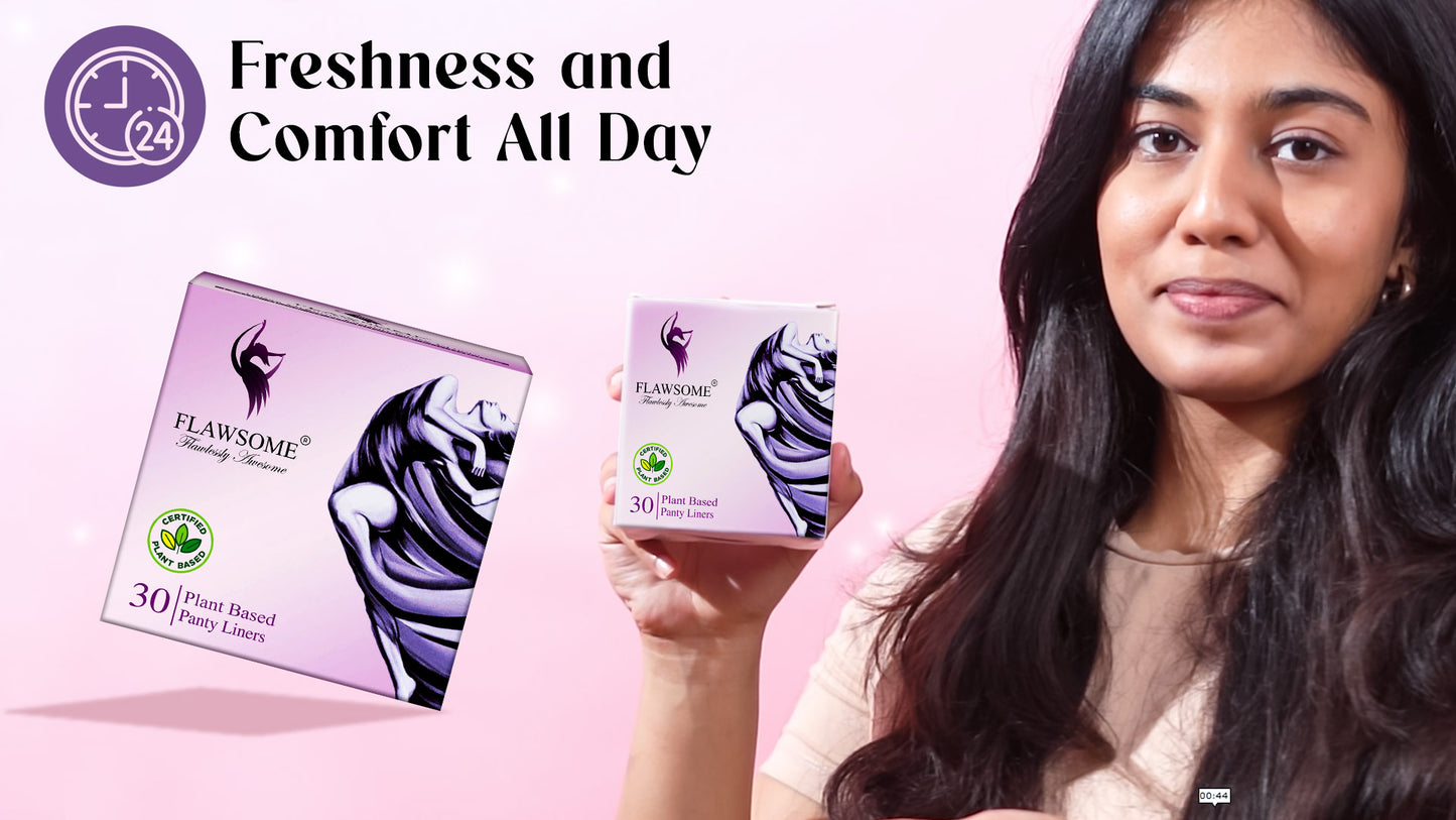 Flawsome Period Pants Full 360-Degree Protection for Heavy Flow | Leak-Proof, Rash-Free, Comfortable | Ideal for Maternity | Overnight Assurance | Highly Absorbent Core | Pack of 4 (L + Liner)