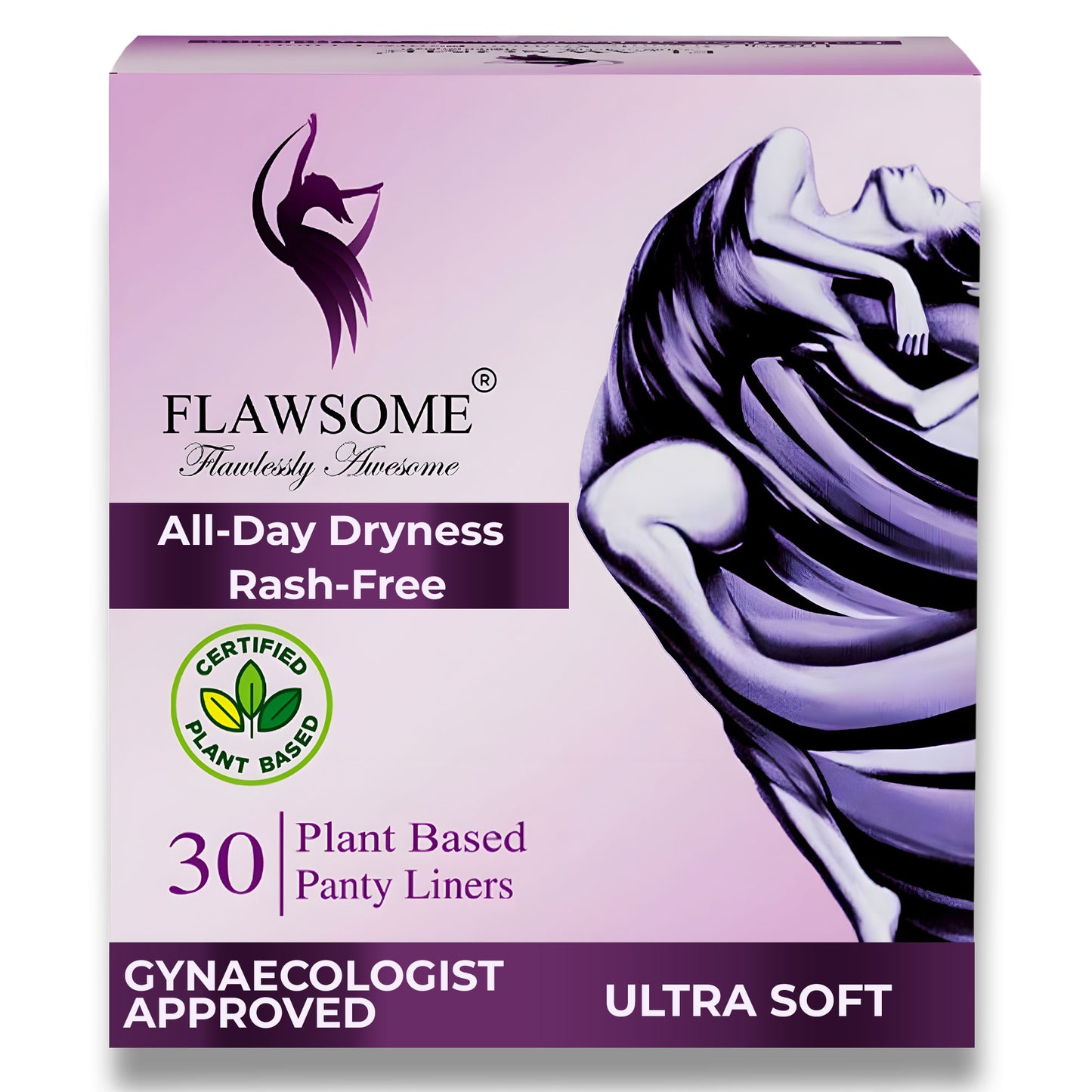 Flawsome - Plant Based Panty Liners (Pack of 30)