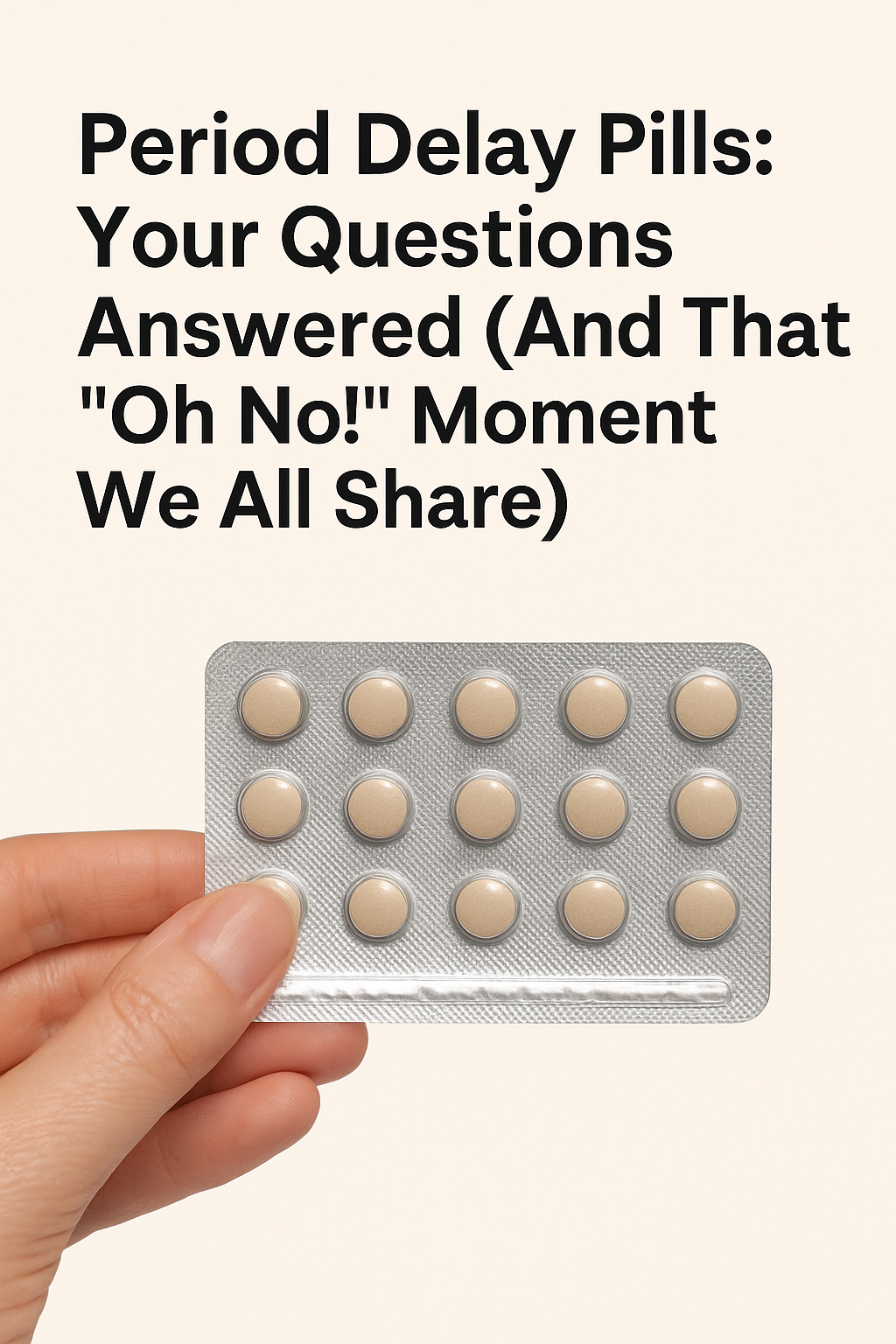 Period Delay Pills: Your Questions Answered (And That "Oh No!" Moment We All Share)