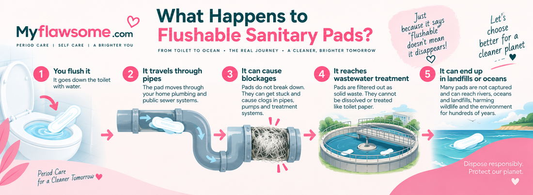 What Happens to Flushable Sanitary Pads? How They Break Down After Use
