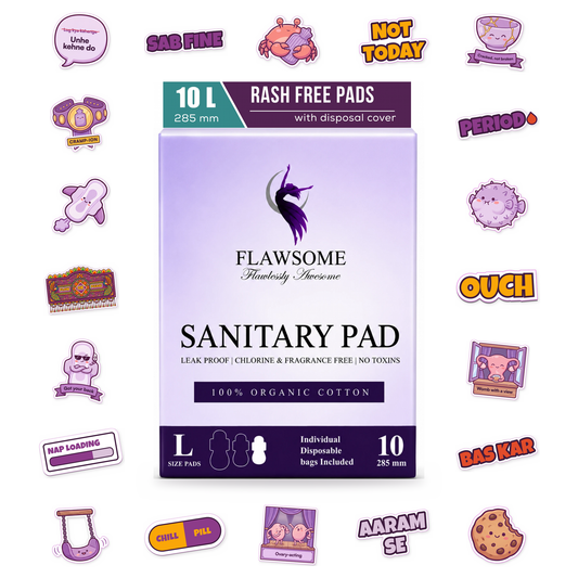 Flawsome 100% Organic Cotton Pads