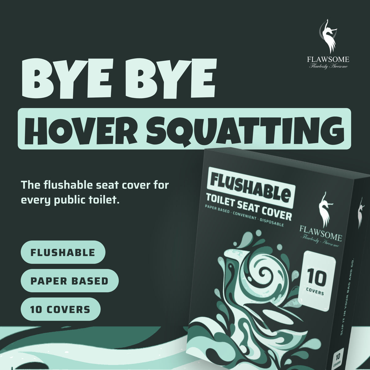 Flushable Toilet Seat Covers
