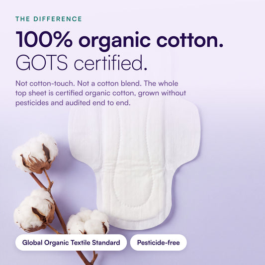 Flawsome 100% Organic Cotton Pads