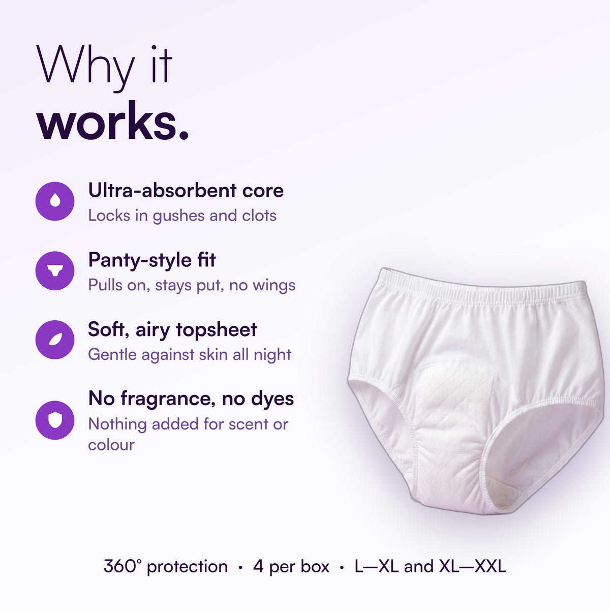 Flawsome - Disposable Period Panties (Pack of 4)