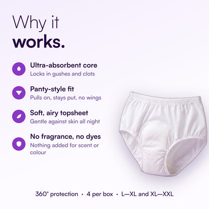 Flawsome - Disposable Period Panties (Pack of 4)
