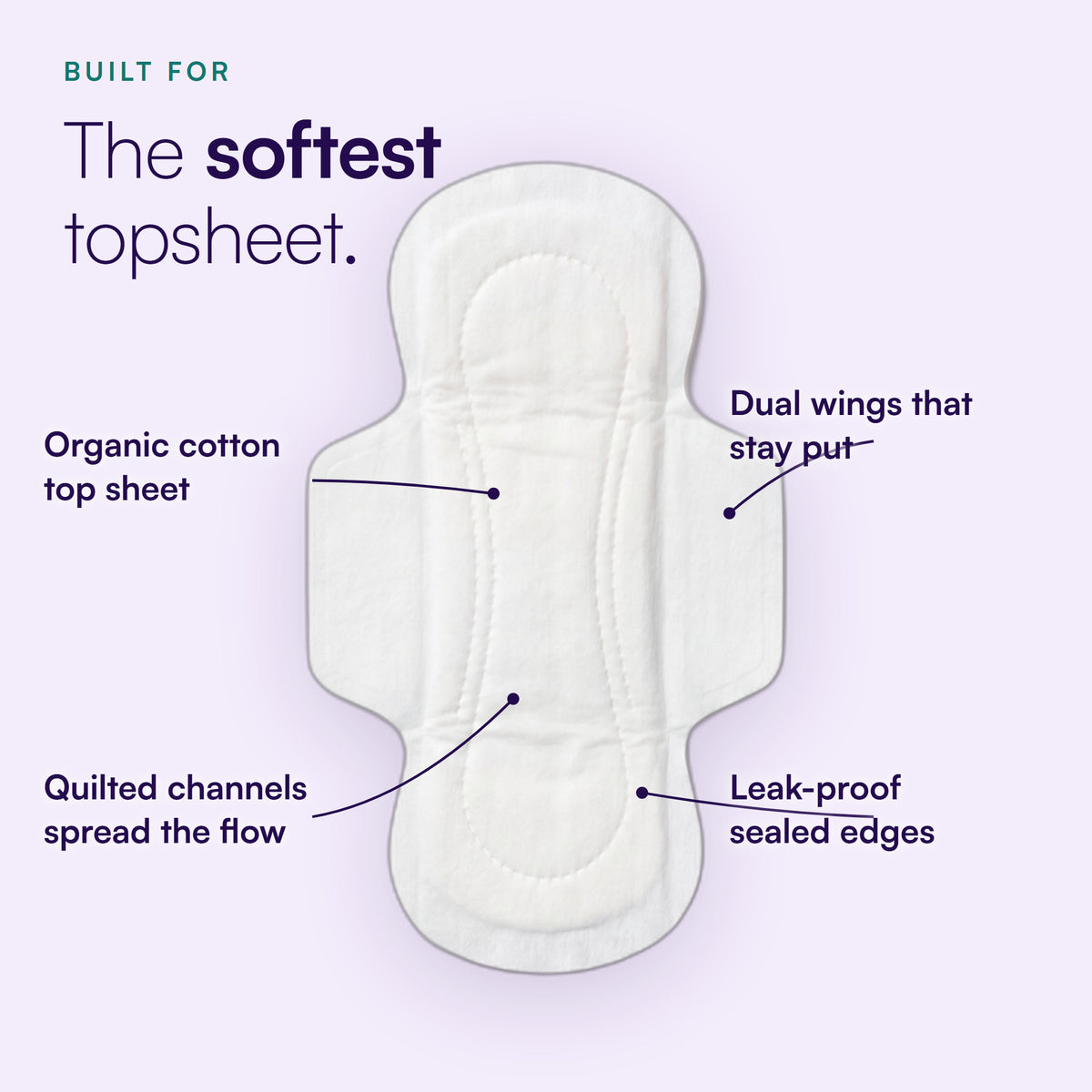 Flawsome 100% Organic Cotton Pads