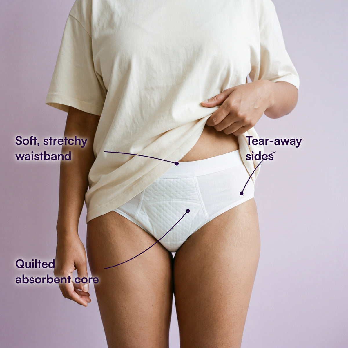 Flawsome - Disposable Period Panties (Pack of 4)