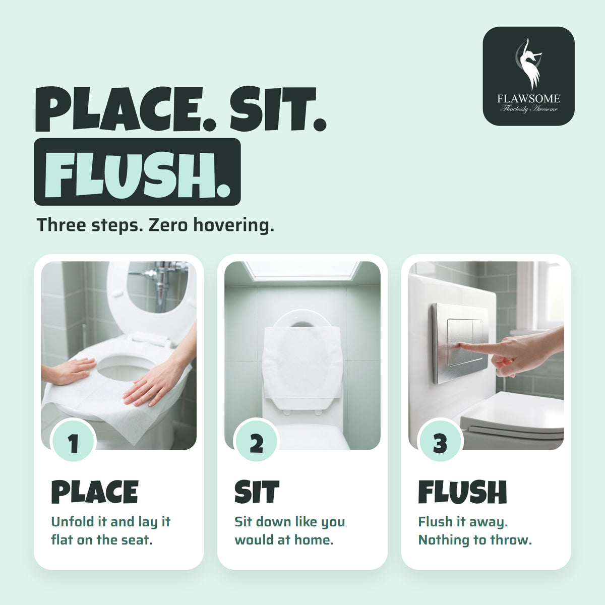 Flushable Toilet Seat Covers