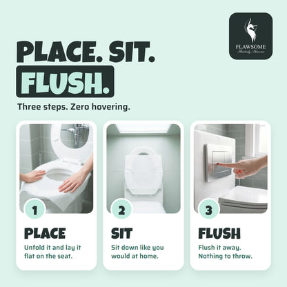 Flushable Toilet Seat Covers