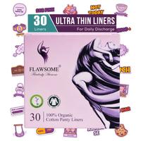 Special Edition - Flawsome 100% Organic Cotton Panty Liners (Pack of 20/30/60/90)
