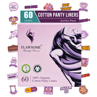 Special Edition - Flawsome 100% Organic Cotton Panty Liners (Pack of 20/30/60/90)