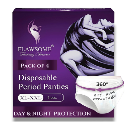 Flawsome - Disposable Period Panties (Pack of 4)