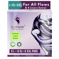 Flawsome Plant Based Sanitary Pads (L/XL/XXL)
