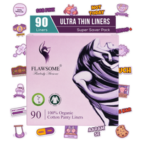 Special Edition - Flawsome 100% Organic Cotton Panty Liners (Pack of 20/30/60/90)