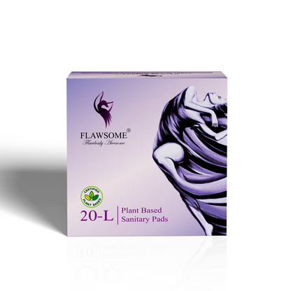 Flawsome - Plant Based Sensitive Sanitary Pads (Pack of 10/20/30)