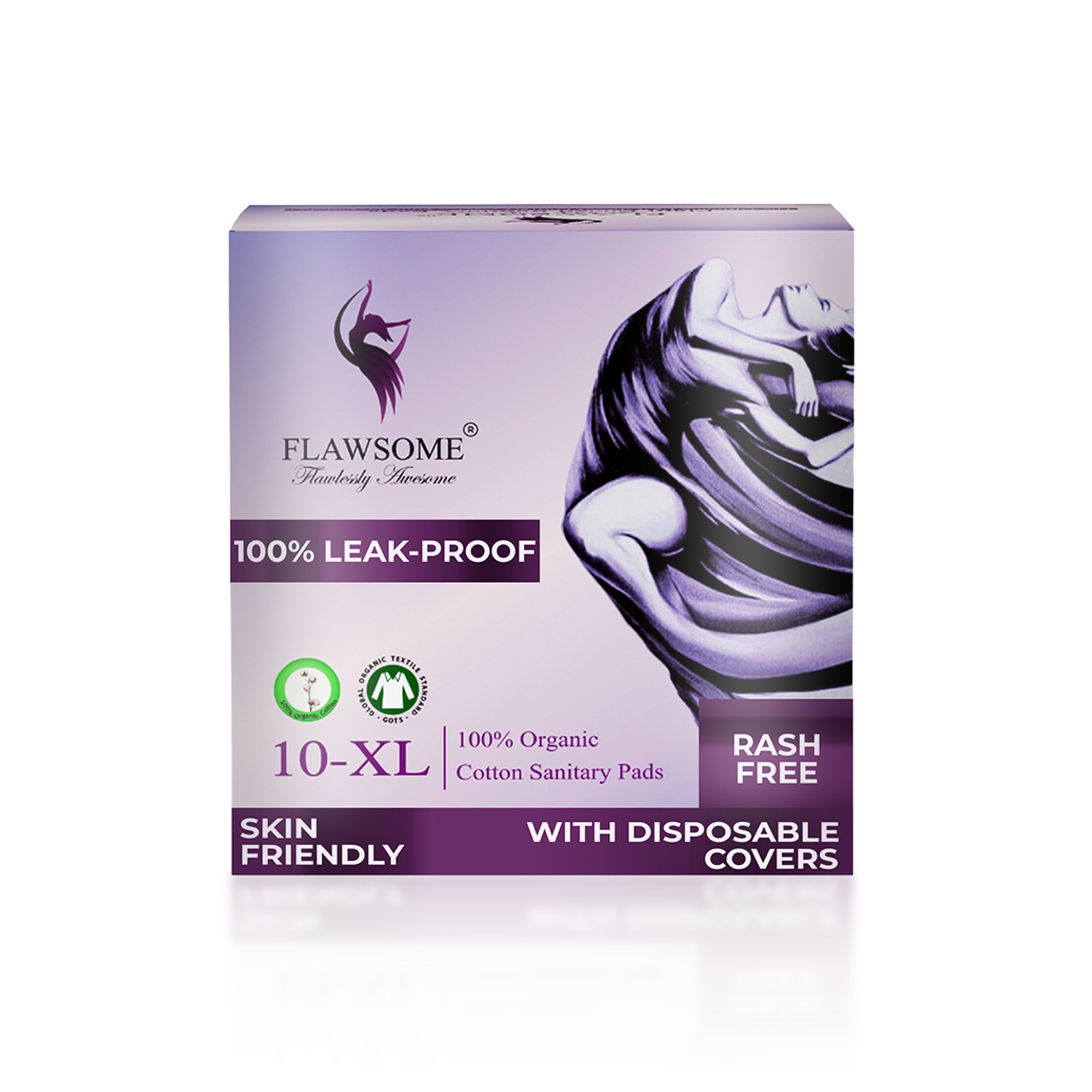 Chemical-Free Safe Sanitary Pads (L, Pack of 10/20/30) – Rash-Free, Gynecologist-Certified, Ultra Soft image 1