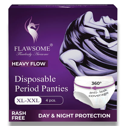 Flawsome - Disposable Period Panties (Pack of 4)