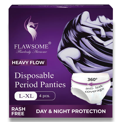 Flawsome - Disposable Period Panties (Pack of 4)